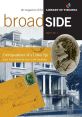 Broadside Library The of a newspaper dropping on a rug on its edge creates a sharp, crisp noise that fills the room with