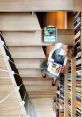 Barn stairs Library The rhythmic creaking of wooden stairs echoes through the old cottage, creating a symphony of that