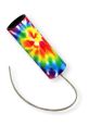 Colorful tie-dye Thunder Tube 7 x 2 inch instrument for creative sound effects and library activities. Perfect for all ages.