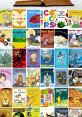 Colorful children's book covers arranged in a grid, showcasing titles for baby literacy and early learning in libraries.