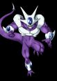 Cooler in his final form, showcasing powerful purple physique and menacing posture, ready for battle against foes.