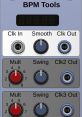 BPM Tools interface showing controls for timing, including Clk In, Smooth, and Clk Out, tailored for 160 BPM projects.