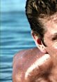 David Hasselhoff enjoying the beach, showcasing his iconic look from "SpongeBob SquarePants" cameo. Fun and nostalgia!