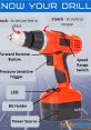 Electric drill Library The Electric Drill is a powerful tool that emits a distinctive whirring as it bores through