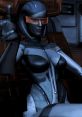 EDI from Mass Effect 2 with a confident pose, showcasing her advanced AI features and sleek robotic design.