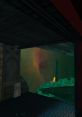 G-Man's mysterious presence in Half-Life: Opposing Force, revealing a surreal landscape outside the window.