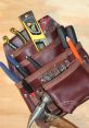 Tool belt Library The of setting down a tool bag on a wood table fills the room with a satisfying thud. The sturdy