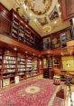 Mansion Library The echo of footsteps on the wooden floor and rug in the stately ballroom of a National Trust mansion