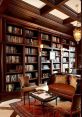 Classy Library The Vintage 1700s Wooden Drawer Movement echoed throughout the library, its creaks and groans blending with