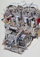 Motorcycle engine Library The of a Harley Davidson motorcycle engine running is unmistakable. It's a deep, throaty rumble