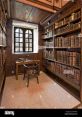 Middle age Library Within the walls of the old medieval city, the of people moving quietly echoes through the narrow