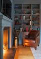 Woodn floors Library The creaking of the wood floors echoes throughout the old house, adding a sense of mystery and