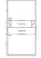 Racquetball court diagram showing dimensions and key zones for gameplay, ideal for library resources and guidelines.