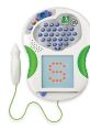 Leapfrog UK Narrator device featuring a colorful design and interactive screen for learning letters and sounds.