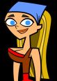 Lindsay from Total Drama smiling, wearing a blue headband, showcasing her long blonde hair and vibrant personality.