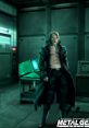 Liquid Snake stands confidently in a high-tech setting, showcasing his iconic look from Metal Gear Solid 1.