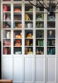 Cabinet doors Library The of cabinet doors opening and shutting can evoke a sense of anticipation and curiosity. The deep