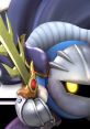 Meta Knight from Kirby: Right Back At Ya, showcasing his iconic sword and fierce expression. Bold and fierce character art.