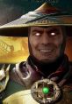 Mortal Kombat Armageddon Announcer character with a striking smile and iconic hat, set against a dramatic background.