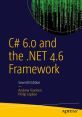 C# 6.0 and .NET 4.6 Framework book cover, seventh edition by Troelsen and Japikse, featuring binary code design.