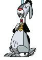 Mr. Herriman from Foster's Home for Imaginary Friends, dressed elegantly with a tuxedo and bowtie, exudes charm.