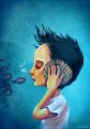 A boy listens to a shell underwater, surrounded by fish, evoking themes from "Some Faint Voices Library.