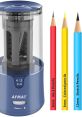 Electric pencil sharpener pencil in and sharpening SFX Library
