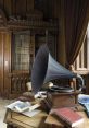 Gramophone Library The melodic hum of a turntable fills the room, the warm of vinyl crackling in the background. The