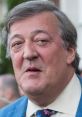 Stephen Fry at a public event, showcasing his signature style with a floral tie and a thoughtful expression.