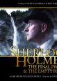 Sherlock Holmes poster featuring Nicholas Briggs, highlighting "The Final Problem" and "The Empty House" adaptations.