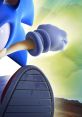 Sonic the Hedgehog prepares for action in Sonic Unleashed, showcasing his speed and signature blue footwear.