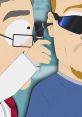 Doctor examines a patient in a humorous scene, reminiscent of early seasons of South Park featuring Stan Marsh.