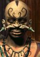 Sulik from Fallout 2, featuring distinctive tattoos and tribal jewelry, represents post-apocalyptic culture.