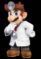 Dr. Mario in a white coat with a stethoscope, representing the character from Super Smash Bros Ultimate.