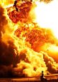 Explosion The deafening roar of an explosion echoed through the air, sending shockwaves through the ground. The of