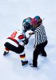 Hockey The unmistakable of a hockey player hitting the puck with his stick fills the arena, reverberating off the walls and