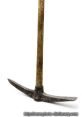 Pickaxe The of a pickaxe striking rock is a distinct and unmistakable noise. The sharp clang echoes through the cavernous