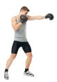 Jab The of a jab in boxing or fighting can be quite powerful and intense. It is a quick, sharp punch that can catch your