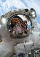 Astronaut The of an astronaut breathing in their spacesuit on a spacewalk is a peculiar phenomenon that is both mesmerizing