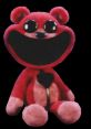 Bobby BearHug from Poppy Playtime, a vibrant red plush toy with a whimsical smile and heart detail, perfect for fans and collectors.