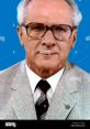 Portrait of Erich Honecker, former General Secretary of the SED and Chairman of the State Council of East Germany.