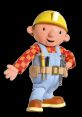 Bob the Builder character in a yellow hard hat and tool belt, ready for construction and teamwork adventures.