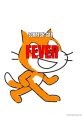 Scratch Cat running with bold text "FEVER," representing the popular Scratch Meme trend. Fun and engaging design.