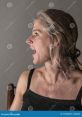 Woman Shouting Swears Woman Shouting Swears