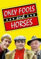 Classic characters from "Only Fools And Horses" with the iconic logo, showcasing their unforgettable charm and humor.