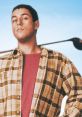 Happy Gilmore character posing confidently with a golf club, showcasing a laid-back style and attitude from the iconic comedy.