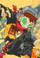 Vibrant character from Jet Set Radio Future, showcasing dynamic pose, colorful attire, and energetic expression in urban setting.