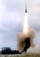 Vertical rocket launch from a transport vehicle, showcasing military technology and precision engineering in action.