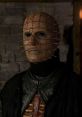 Pinhead from Hellraiser, featuring iconic pins in the face and eerie expression, exemplifies horror and fear.