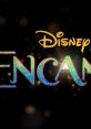 Colorful logo of Disney's "Encanto," featuring vibrant lettering with a magical background, representing family and togetherness.